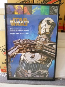 Andy's commemorative "Star Wars: The Magic of Myth" poster from the Smithsonian's Star Wars exhibit in 1996.
