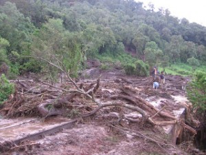 Kijabe Railroad flooding