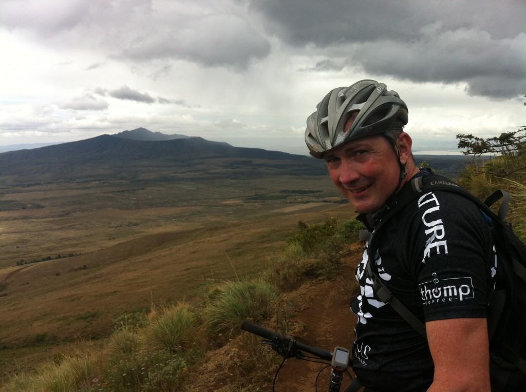 And, finally...I have been told that I should post more photos of us "doing life", not just work...in a false lull between two weeks of gastro, Mike and I mountain biked the 40km's to Lake Naivasha, enjoying scenery and solitude so beautiful it defies descriptive words.