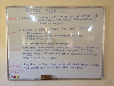 Our prayer exercise