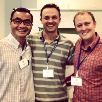With friends Omar and Alan, SIM Australia Executive Director and South Australia State Ministry Director--fellow course attendees!