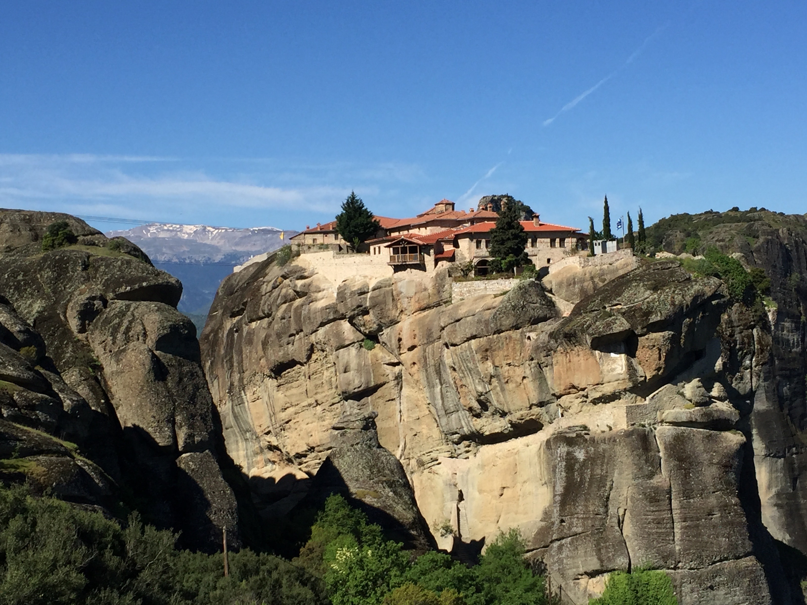 Meteora, location of six still-active Greek Orthodox monasteries dating from the 9th century.